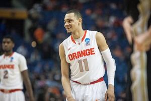 Tyler Ennis became the first Syracuse player to be selected in the 2014 NBA Draft when the Phoenix Suns took him with the 18th pick of the first round. 