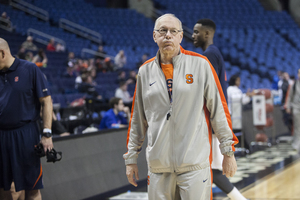 Jim Boeheim declined to comment at ACC media day on Wednesday about the NCAA investigation involving Syracuse, citing NCAA rules.