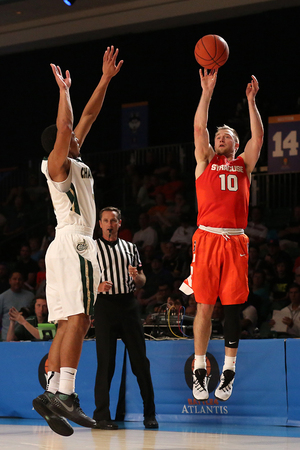 Trevor Cooney scored 19 points in Syracuse's win over Charlotte on Wednesday. The Orange won, 83-70.