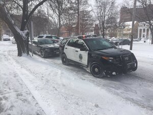 Multiple officers from the Syracuse Police Department and SU's Department of Public Safety arrived at Walnut Hall on Saturday morning.
