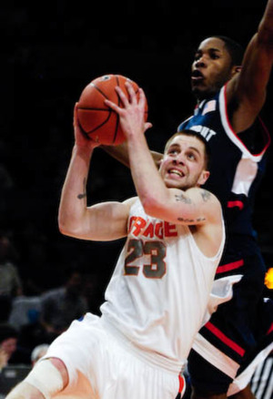 Eric Devendorf was a fan favorite at Syracuse and he should continue to draw in fans in The Basketball Tournament with his intense play. 